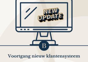 Voortgang nieuw klantensysteem